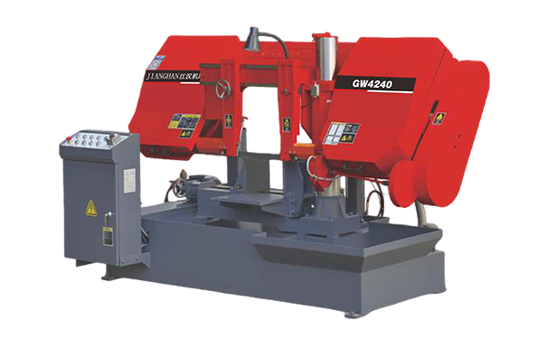 横林镇GW4240双柱卧式带锯床
